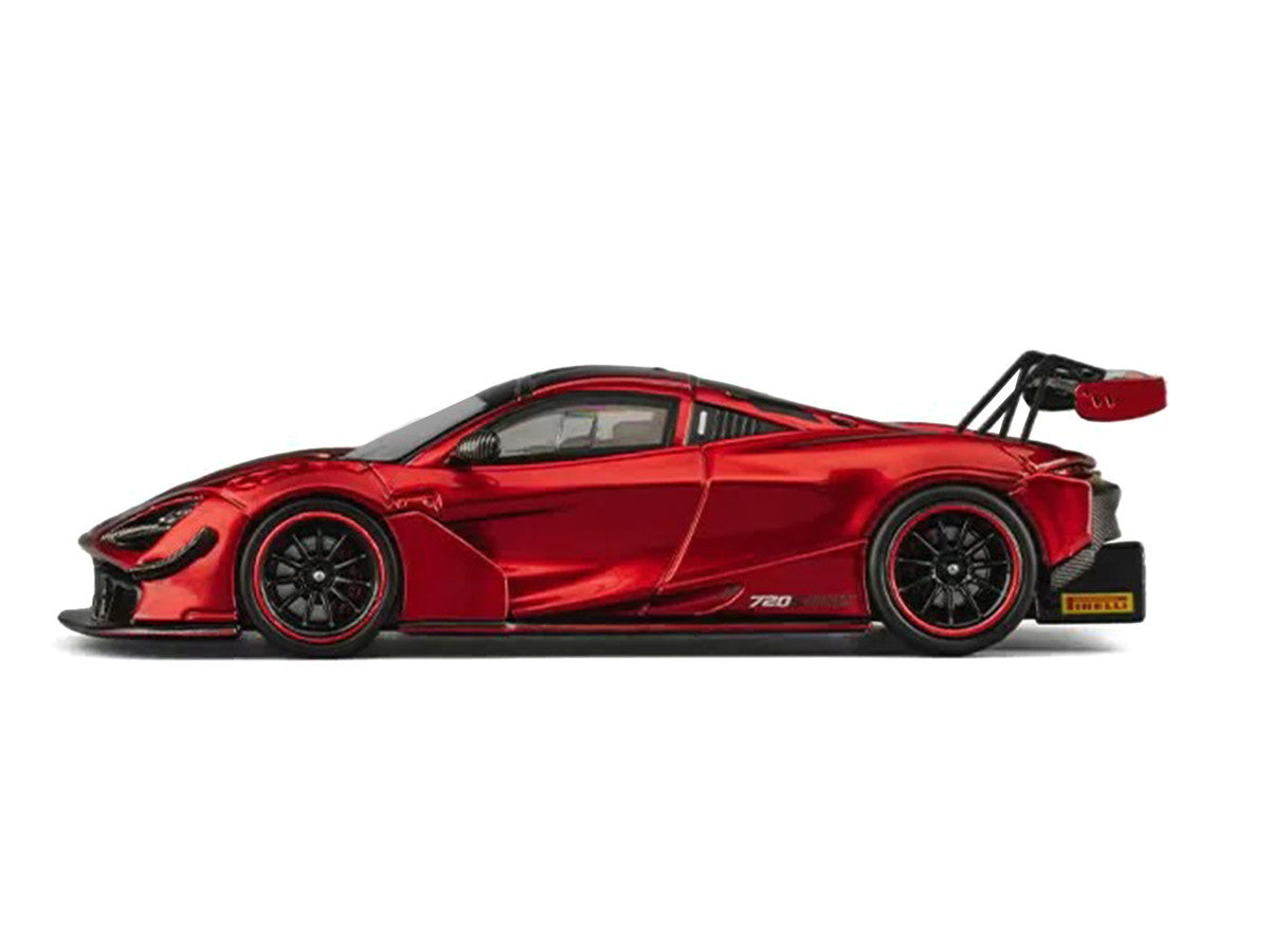 McLaren 720S GT3X Red Metallic 1/64 Diecast Model Car by CM Model LuxuryLifeWay Online Store