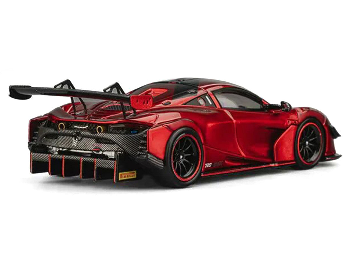 McLaren 720S GT3X Red Metallic 1/64 Diecast Model Car by CM Model LuxuryLifeWay Online Store
