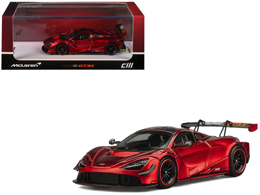 McLaren 720S GT3X Red Metallic 1/64 Diecast Model Car by CM Model LuxuryLifeWay Online Store