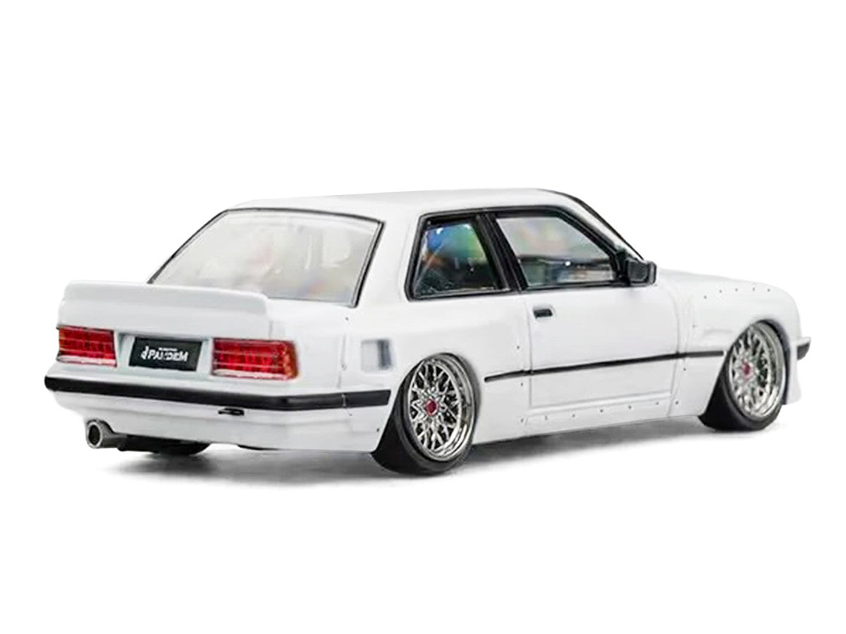 Pandem E30 V1 White with Extra Wheels 1/64 Diecast Model Car by CM Models LuxuryLifeWay Online Store