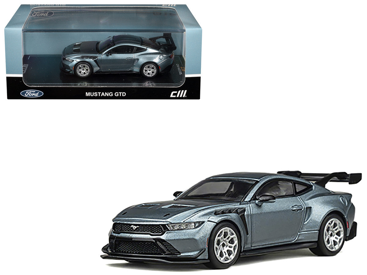 Ford Mustang GTD Light Blue Metallic 1/64 Diecast Model Car by CM Models LuxuryLifeWay Online Store