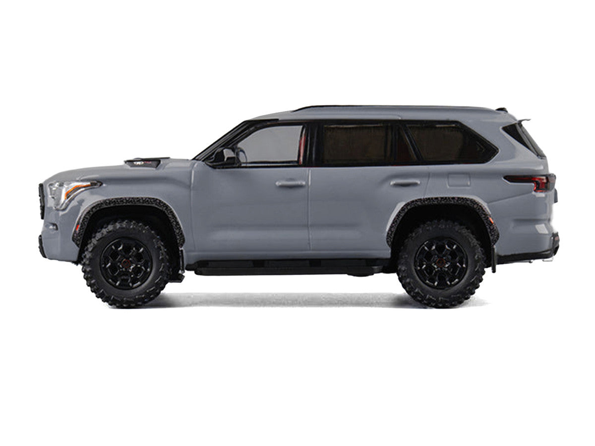 2024 Toyota Sequoia Cement Gray with Red Interior 1/64 Diecast Model Car by CM Models LuxuryLifeWay Online Store