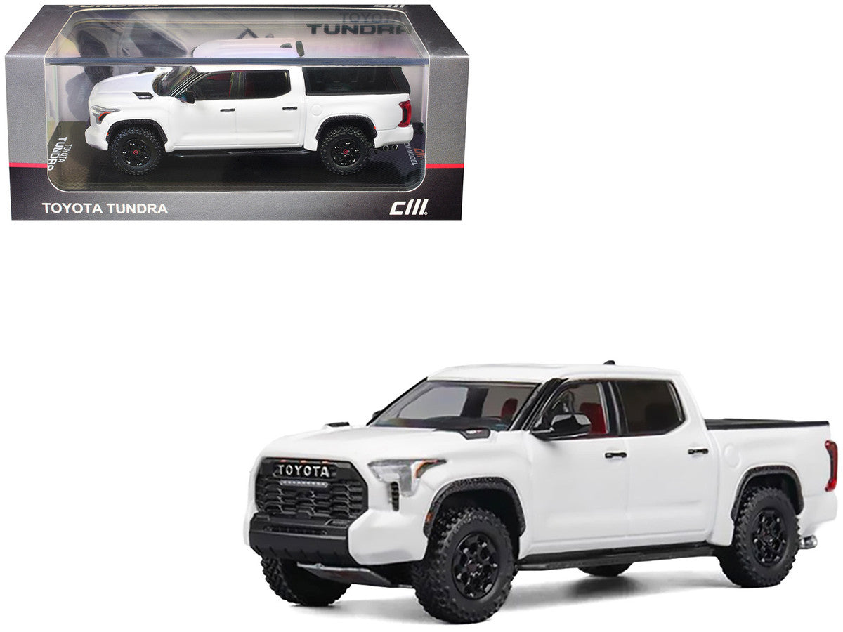 Toyota Tundra Pickup Truck White 1/64 Diecast Model Car by CM Model LuxuryLifeWay Online Store
