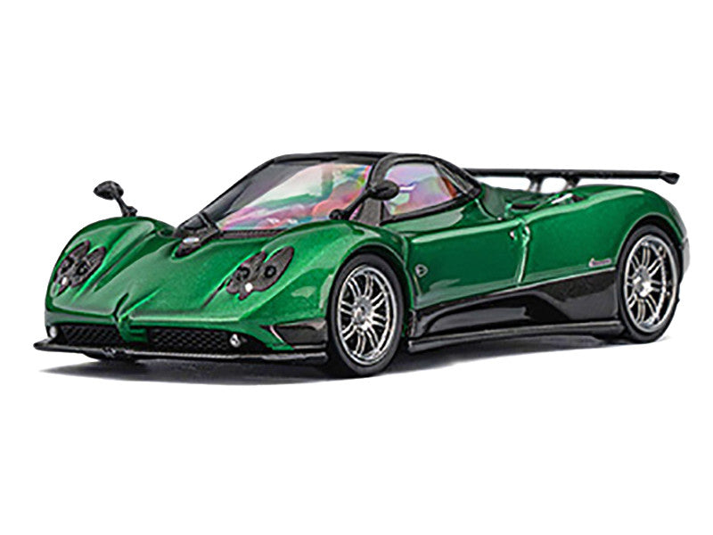 Pagani Zonda F Emerald Green Metallic with Moonroof 1/64 Diecast Model Car by CM Models LuxuryLifeWay Online Store