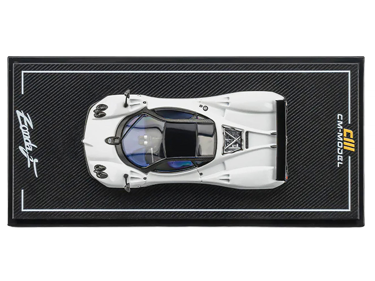 Pagani Zonda F Pearl White with Black Top 1/64 Diecast Model Car by CM Model LuxuryLifeWay Online Store