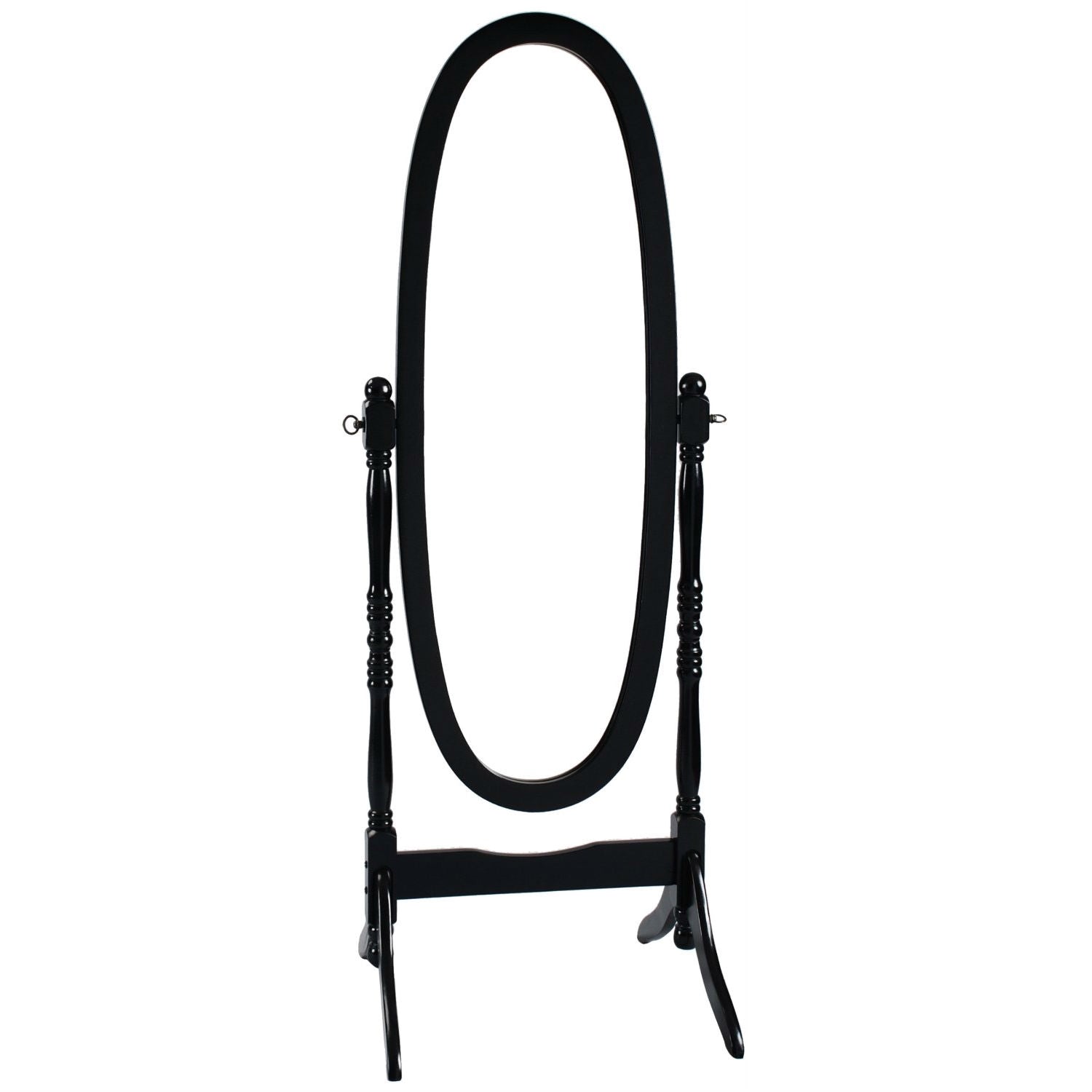 Black Oval Cheval Mirror Freestanding Floor Mirror LuxuryLifeWay Online Store