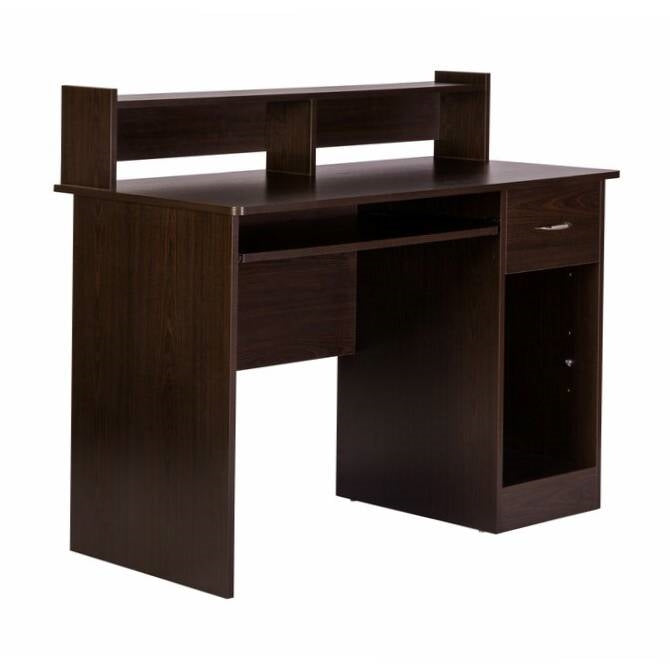 Contemporary Home Office Computer Desk in Espresso Wood Finish LuxuryLifeWay Online Store