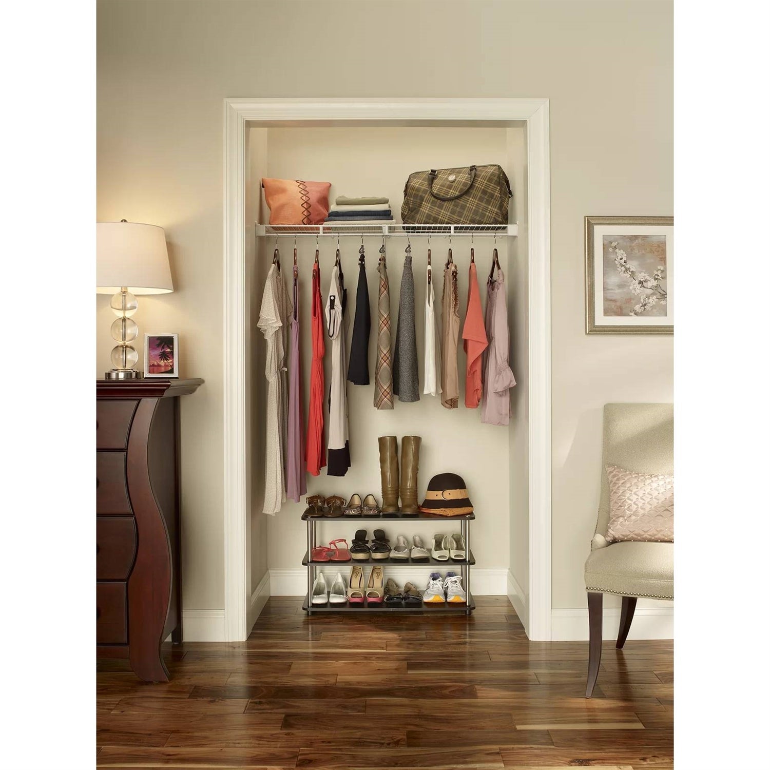 Espresso 3-Shelf Modern Shoe Rack - Holds up to 12 Pair of Shoes LuxuryLifeWay Online Store