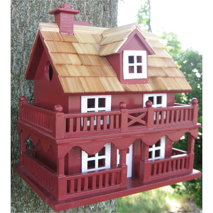 Red Wood Birdhouse - Made of Kiln Dried Hardwood LuxuryLifeWay Online Store