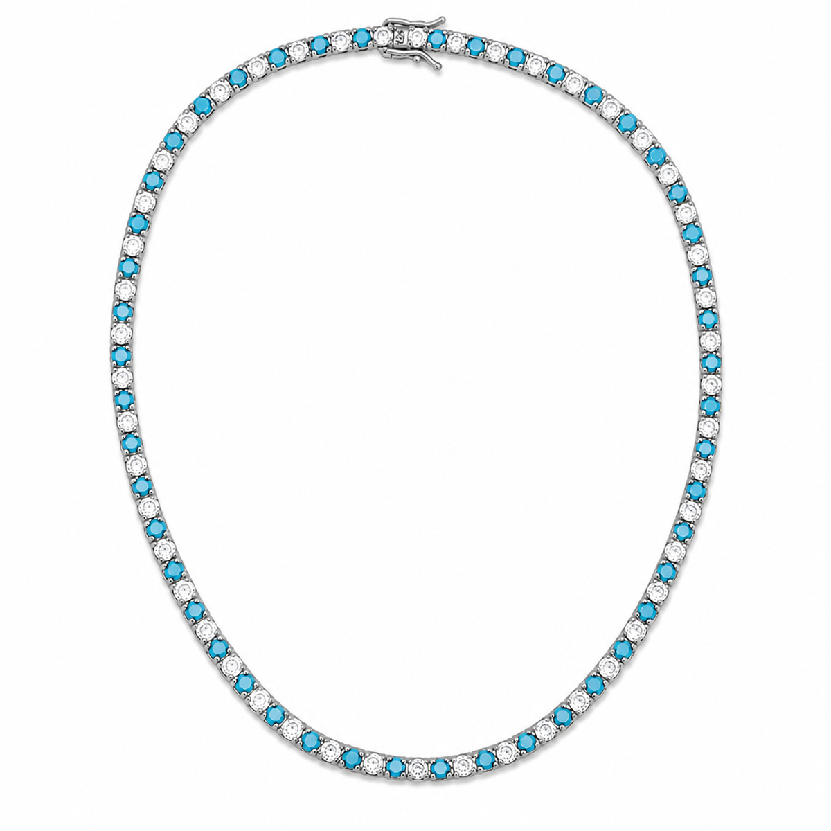 3mm CZ Tennis Bracelet – Color Stone & Clear Bezel Bracelet LuxuryLifeWay Online Store