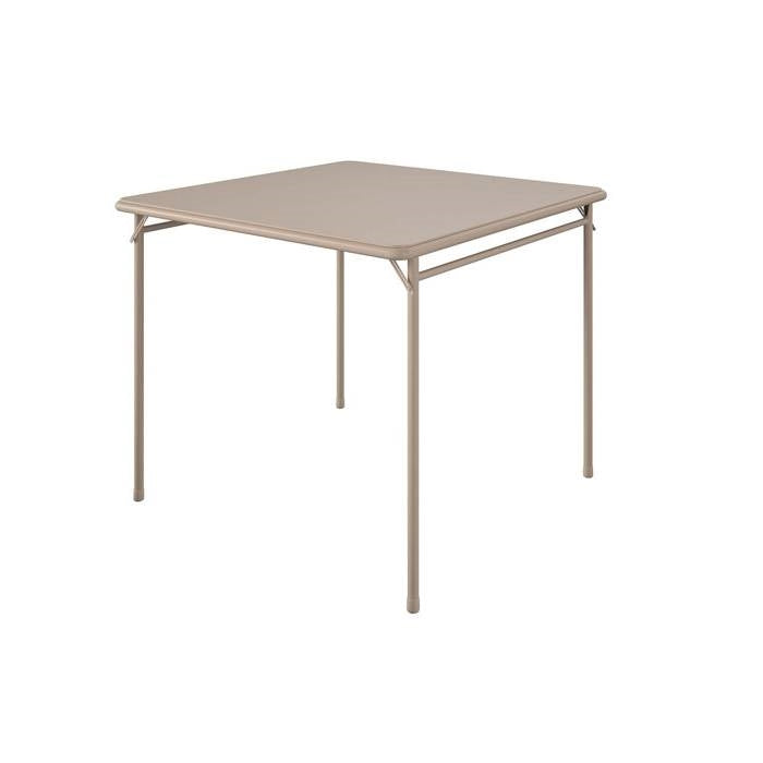 5-Piece Square Folding Dining Table with 4 Chairs Guest Set Game Table - Beige LuxuryLifeWay Online Store