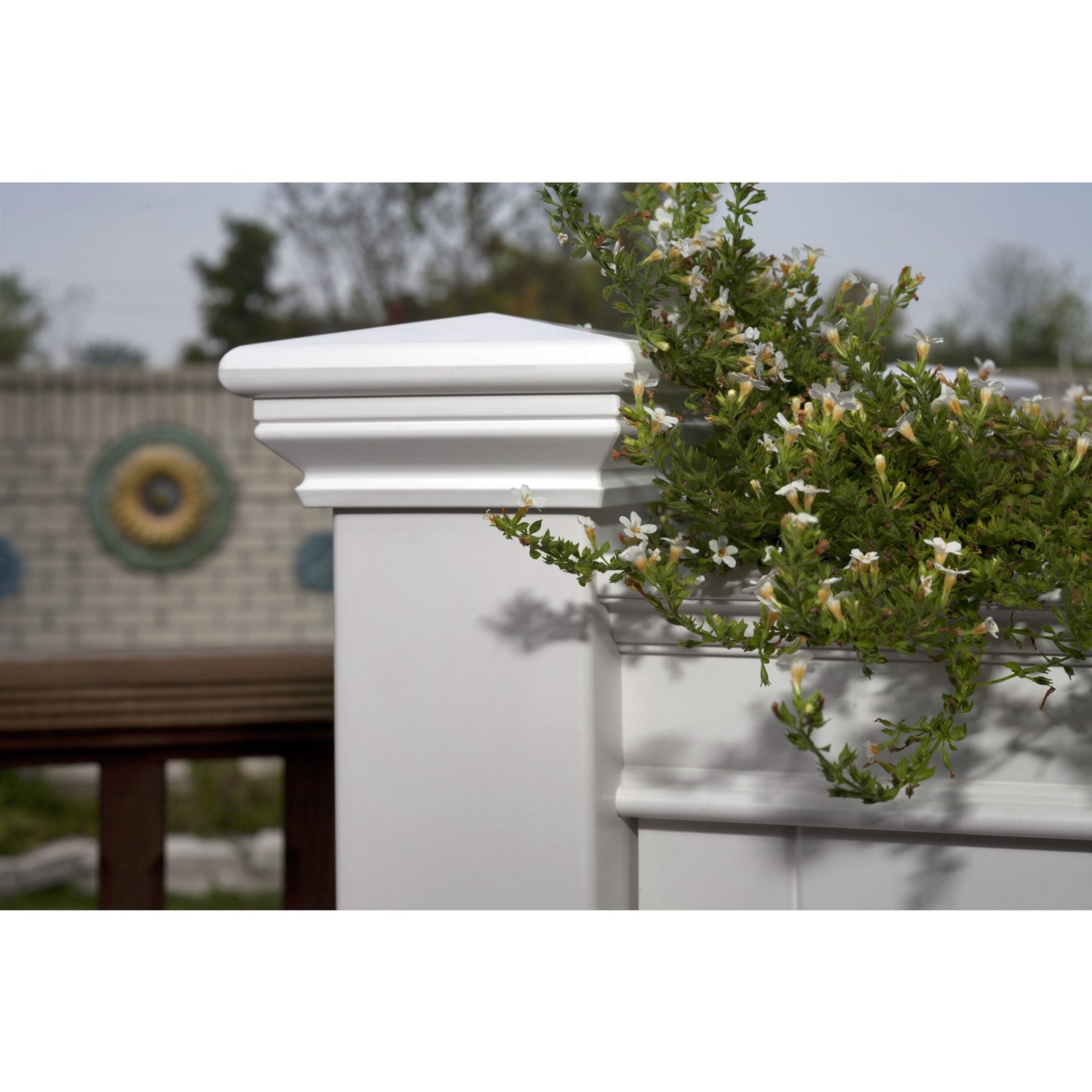 Elevated Planter Raised Grow Bed in White Vinyl LuxuryLifeWay Online Store