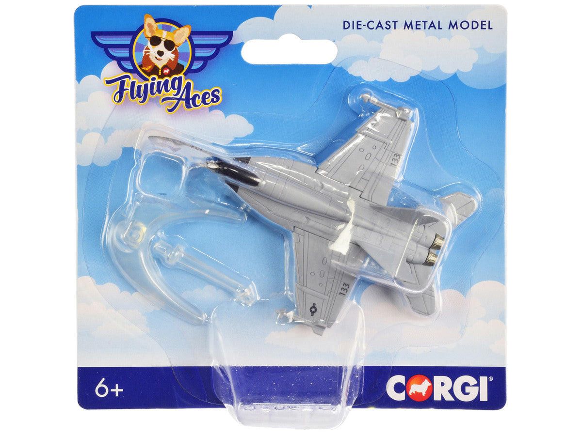 Boeing F/A-18 Super Hornet Fighter Aircraft "USAF" "Flying Aces" Series Diecast Model by Corgi LuxuryLifeWay Online Store