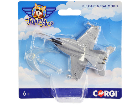 Boeing F/A-18 Super Hornet Fighter Aircraft "USAF" "Flying Aces" Series Diecast Model by Corgi LuxuryLifeWay Online Store