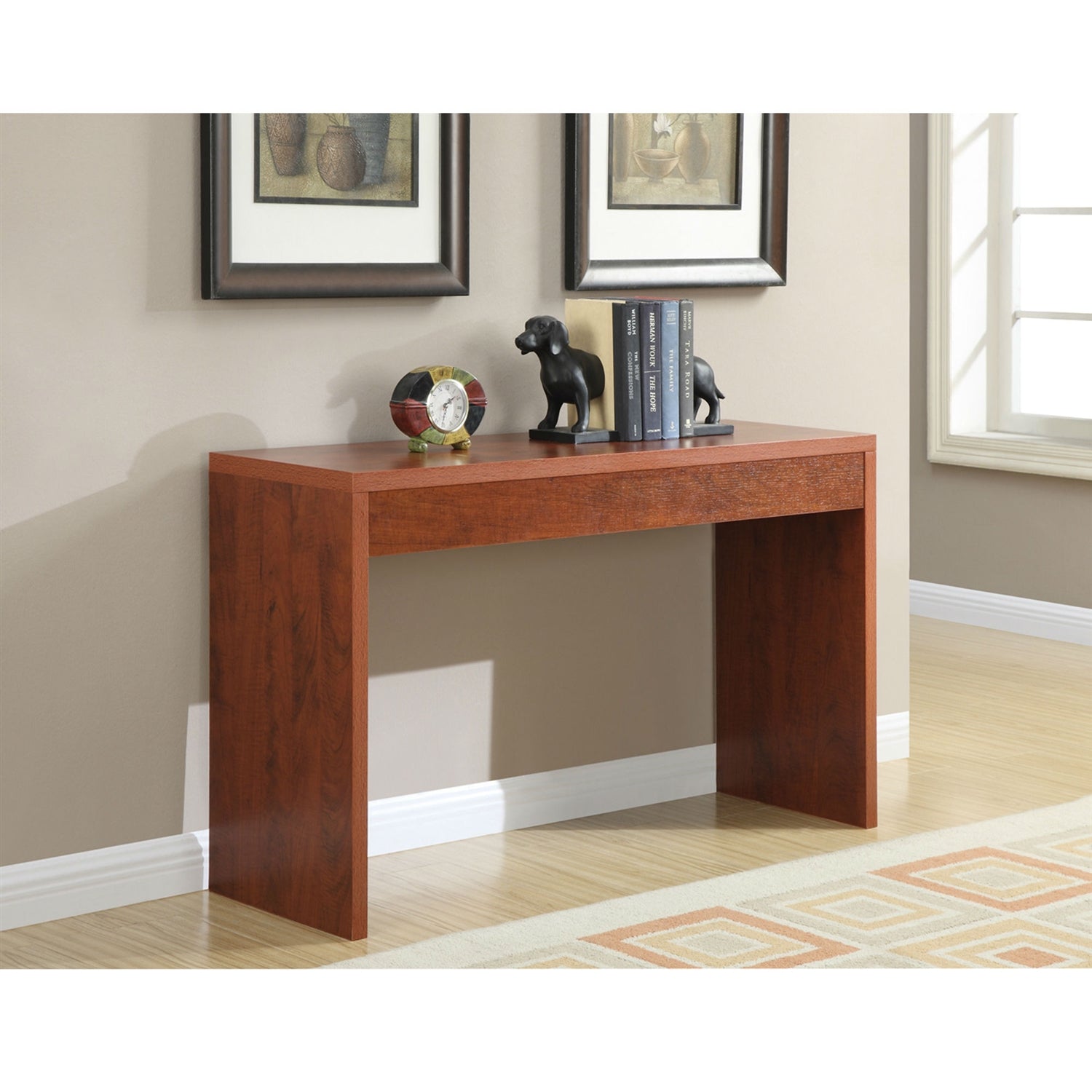 Cherry Finish Sofa Table Modern Living Room Console Table LuxuryLifeWay Online Store