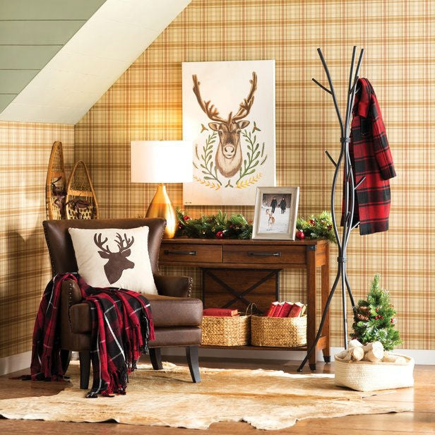Metal Tree Branch Style Coat Rack with Multiple Hooks in Black LuxuryLifeWay Online Store