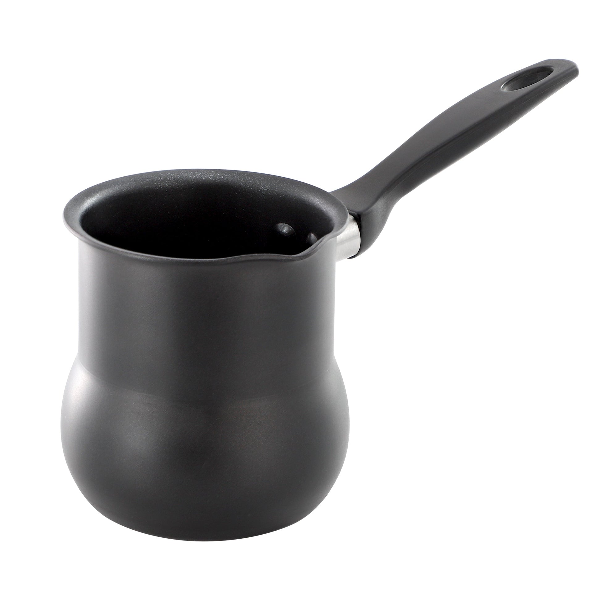 Better Chef 0.6 Quart Aluminum Nonstick Turkish Coffee Warmer in Black with Cool Touch Handle LuxuryLifeWay Online Store