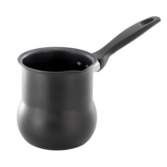 Better Chef 0.45 Quart Aluminum Nonstick Turkish Coffee Warmer in Black with Cool Touch Handle LuxuryLifeWay Online Store