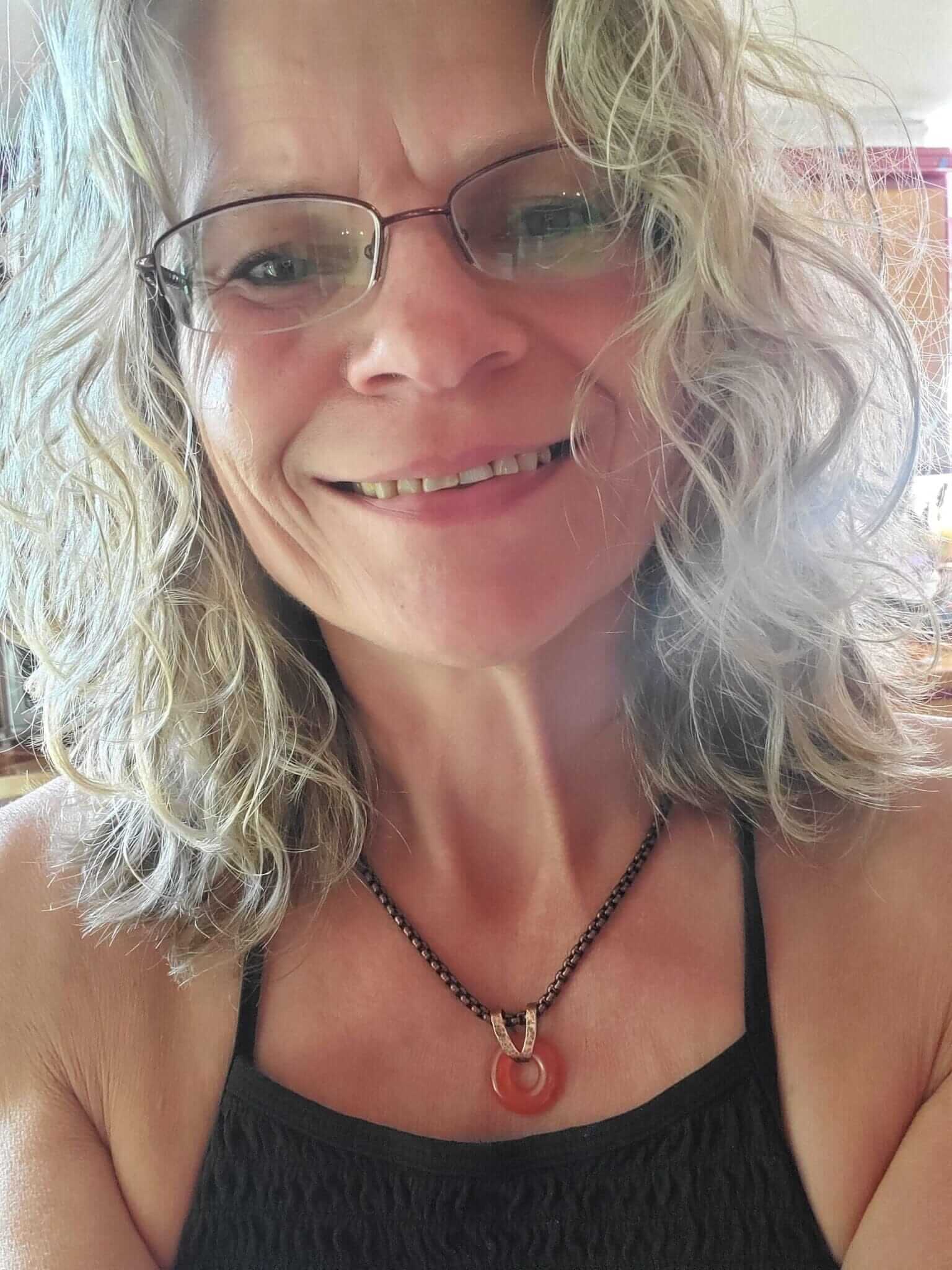 Carnelian Gemstone Donut Copper Chain Necklace LuxuryLifeWay Online Store