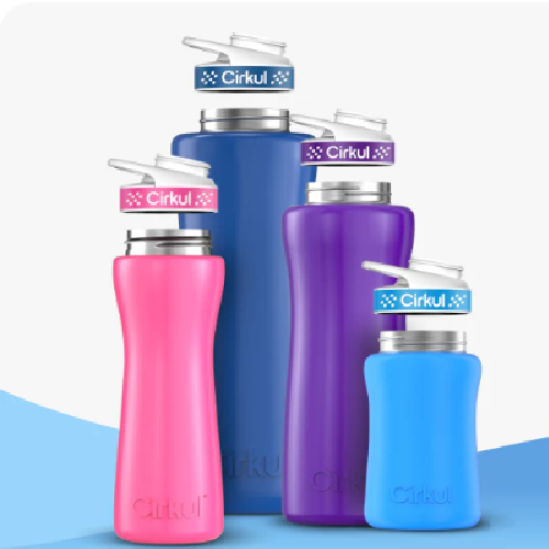 Cirkul Stainless Steel Bottle & Comfort Grip Lid 12oz. - 42oz. LuxuryLifeWay Online Store