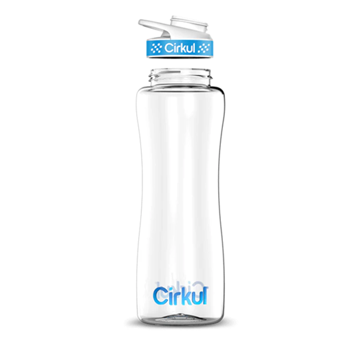 Cirkul Plastic Water Bottle Starter Kit with Blue Lid and 2 Flavor Cartridges (Fruit Punch & Mixed Berry) LuxuryLifeWay Online Store