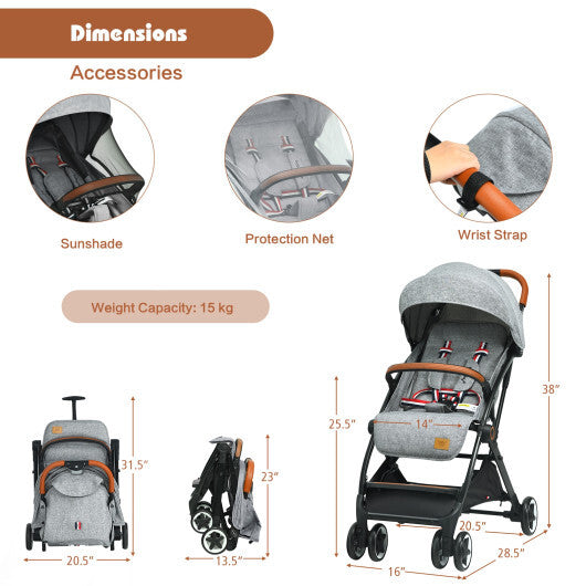 Ultra-Comfort Baby Stroller with Adjustable Recline  Breathable Seat & Smooth Suspension LuxuryLifeWay Online Store