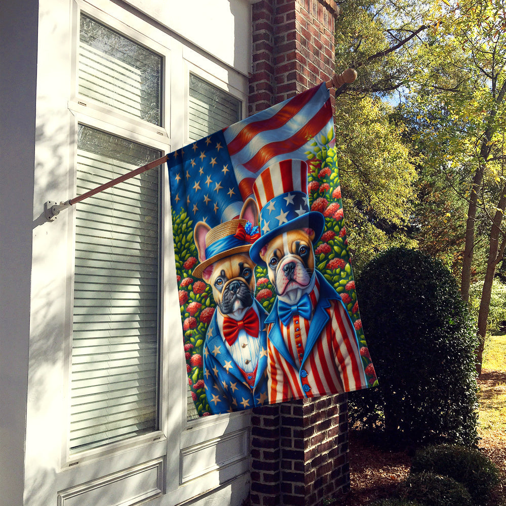 All American French Bulldog House Flag LuxuryLifeWay Online Store