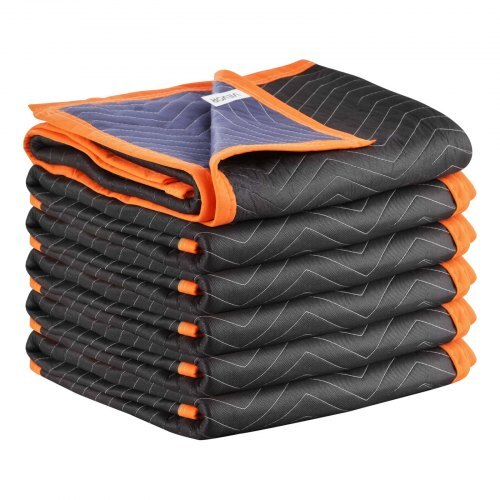 Moving Blankets 6 Pcs, 72 x 40 in (32 lbs/dz) Large Packing Blankets with Cotton Filling, Heavy Duty Nonwoven Fabric Padded Moving Blanket for Shipping, Wrapping, Protecting Furniture LuxuryLifeWay Online Store