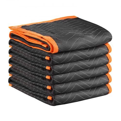 Moving Blankets 6 Pcs, 72 x 40 in (32 lbs/dz) Large Packing Blankets with Cotton Filling, Heavy Duty Nonwoven Fabric Padded Moving Blanket for Shipping, Wrapping, Protecting Furniture LuxuryLifeWay Online Store