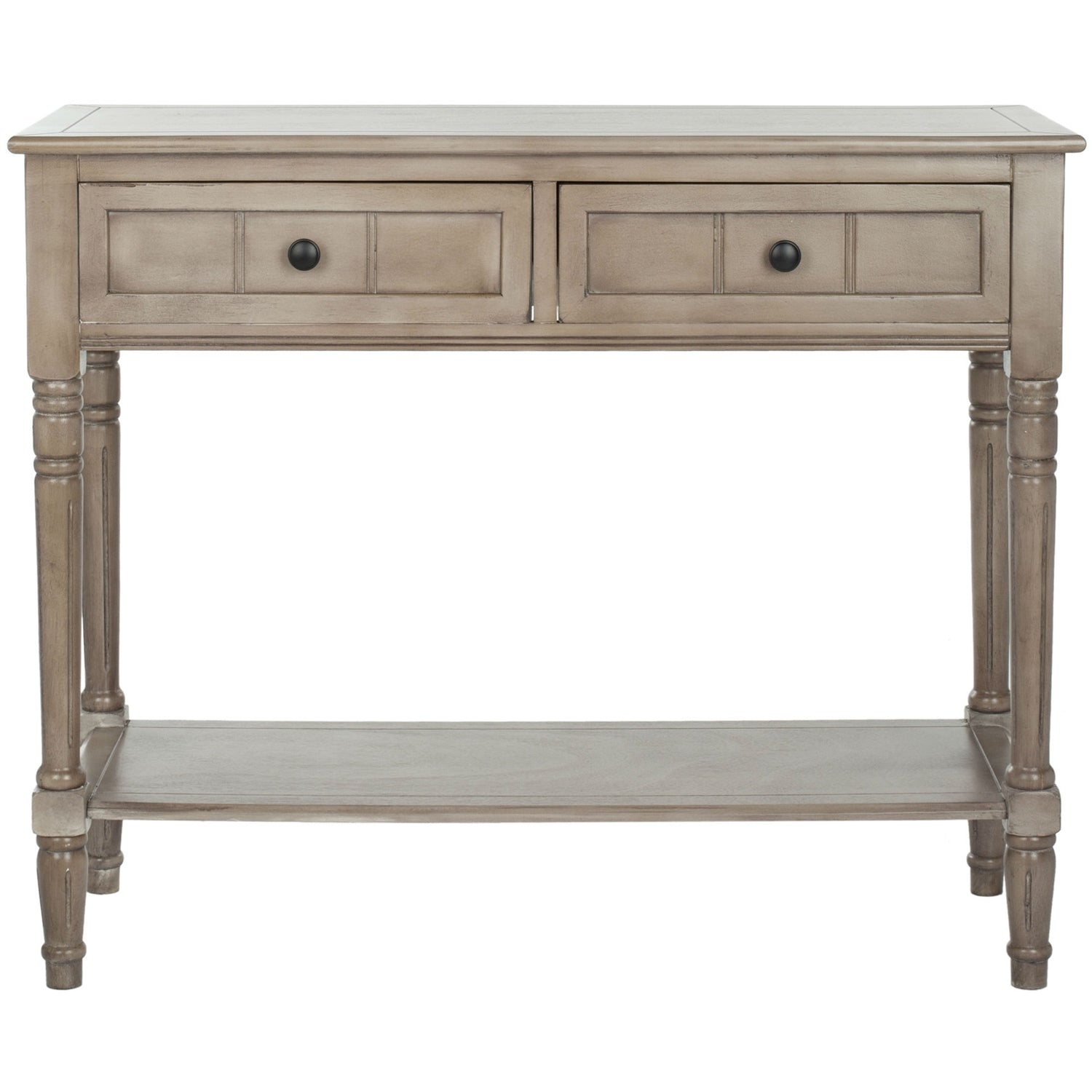Console Accent Table Traditional Style Sofa Table in Distressed Cream LuxuryLifeWay Online Store