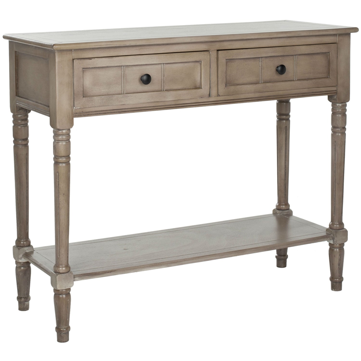 Console Accent Table Traditional Style Sofa Table in Distressed Cream LuxuryLifeWay Online Store