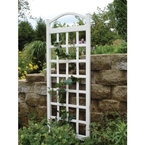 76-inch High Garden Trellis in White Vinyl - Made in USA LuxuryLifeWay Online Store