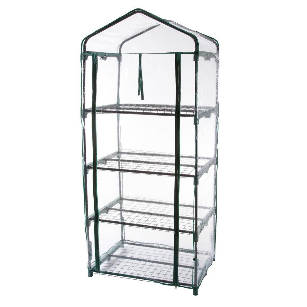 Durable 4-Tier Plant Stand Greenhouse with Zippered PVC Cover LuxuryLifeWay Online Store