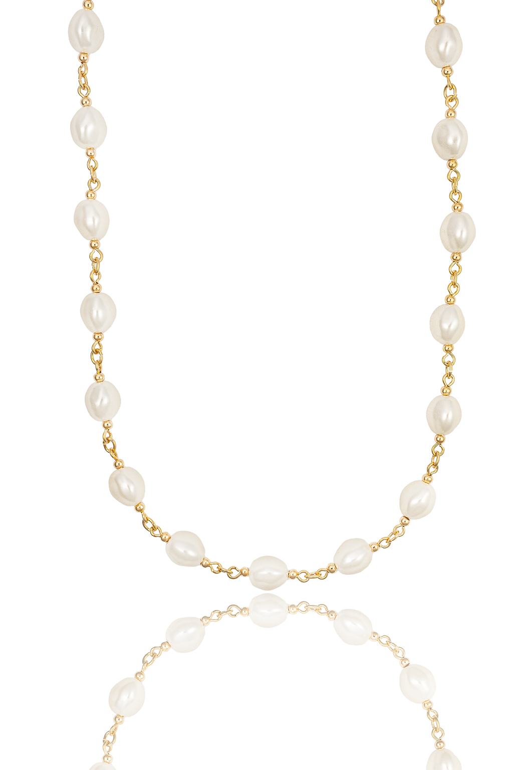 Pearl Link Chain Necklace (F252/I125) LuxuryLifeWay Online Store