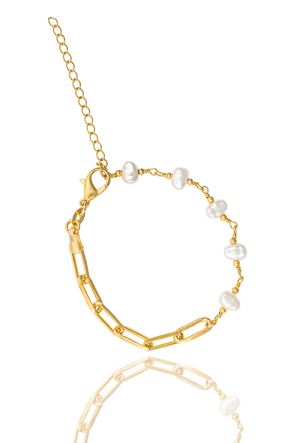 Pearl Paperclip Chain Necklace (H152)(I506) LuxuryLifeWay Online Store