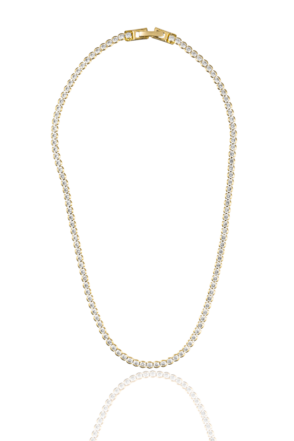 3mm Diamond Tennis Necklace (F236A/I46B) LuxuryLifeWay Online Store