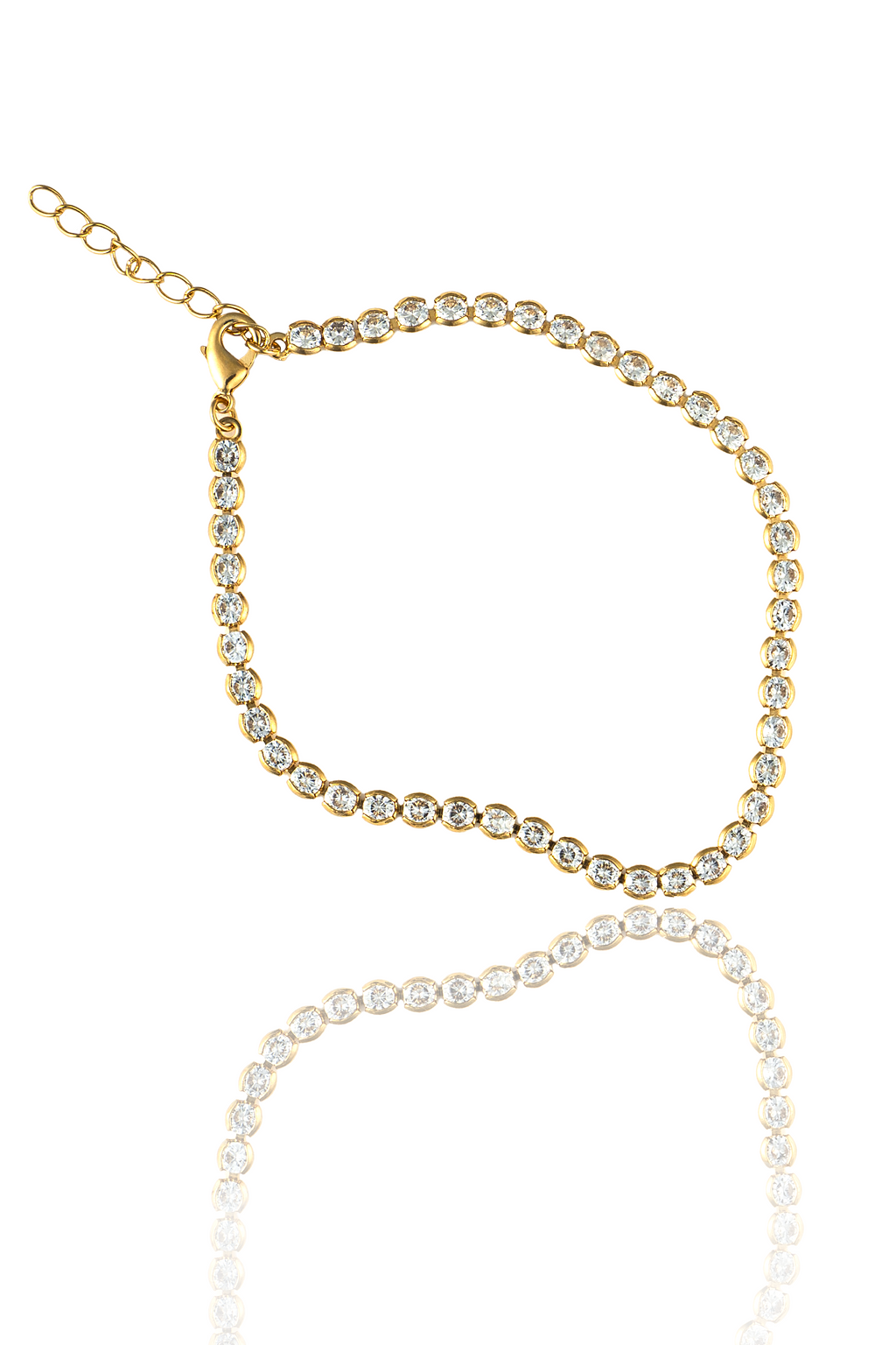 3mm Tennis Necklace Choker With Round Clear Cubic Zirconia Stones (G103) LuxuryLifeWay Online Store