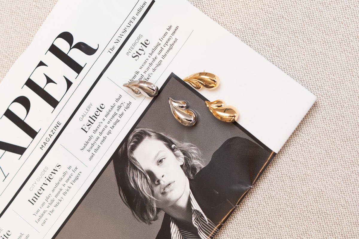 Double Tear Drop Earrings (L255A) LuxuryLifeWay Online Store