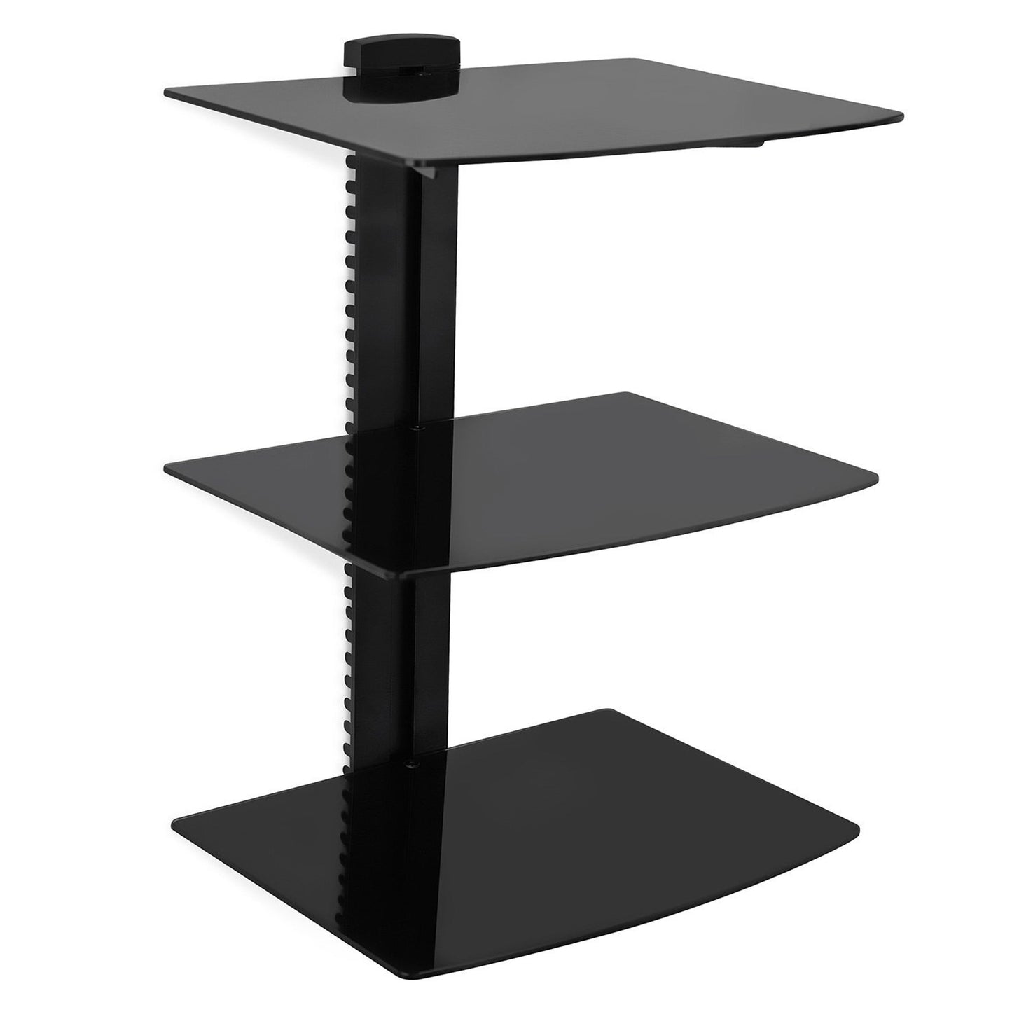 MegaMounts 3 Shelf Tempered Glass Multimedia Mounting Unit LuxuryLifeWay Online Store