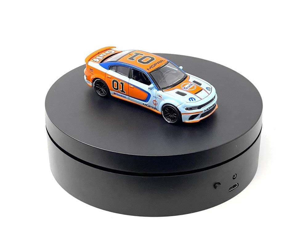 Mini Turntable Rotating Display Stand 4.75" with Black Base for 1/64 Scale Model Cars LuxuryLifeWay Online Store