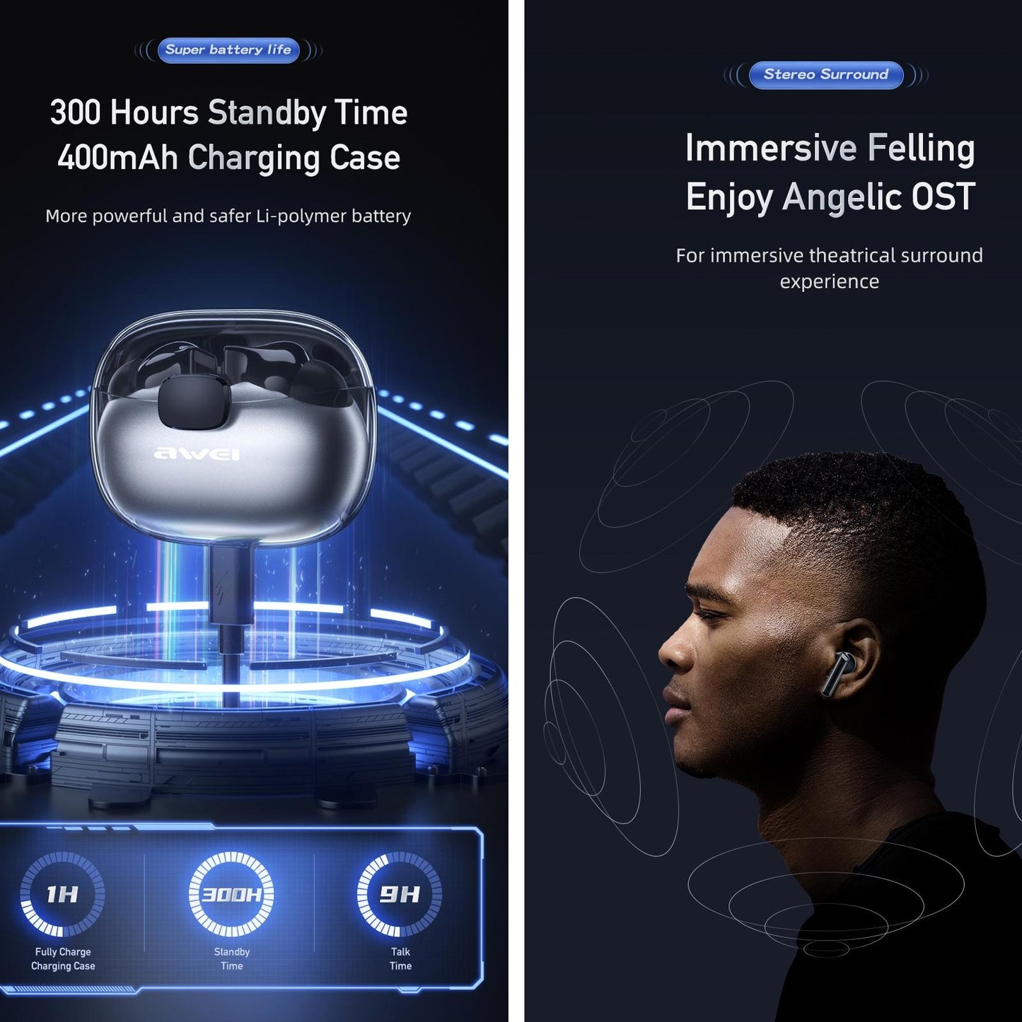 NNEIDS Wireless Gaming Bluetooth Earbuds - T52 LuxuryLifeWay Online Store