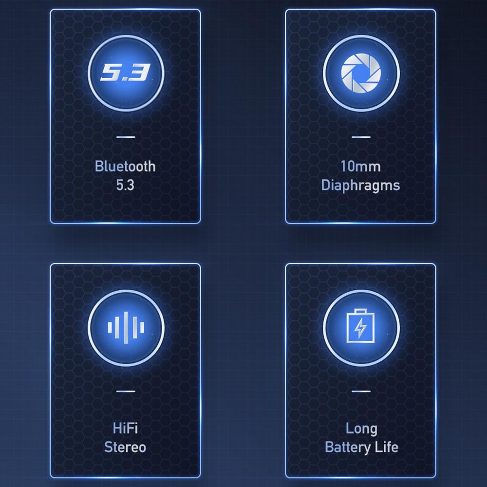 NNEIDS Wireless Gaming Bluetooth Earbuds - T52 LuxuryLifeWay Online Store