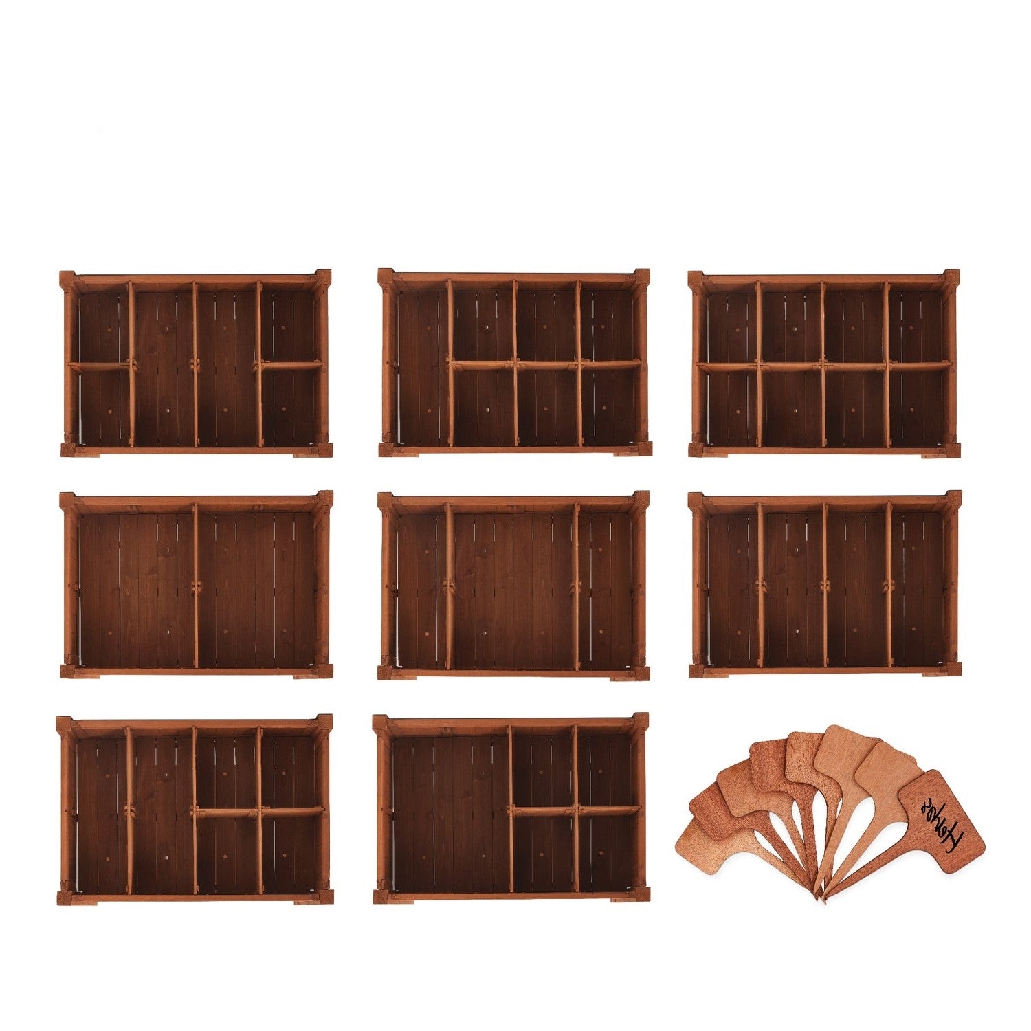 Outdoor Elevated Raised Garden Bed Planter Box with Locking Wheels LuxuryLifeWay Online Store