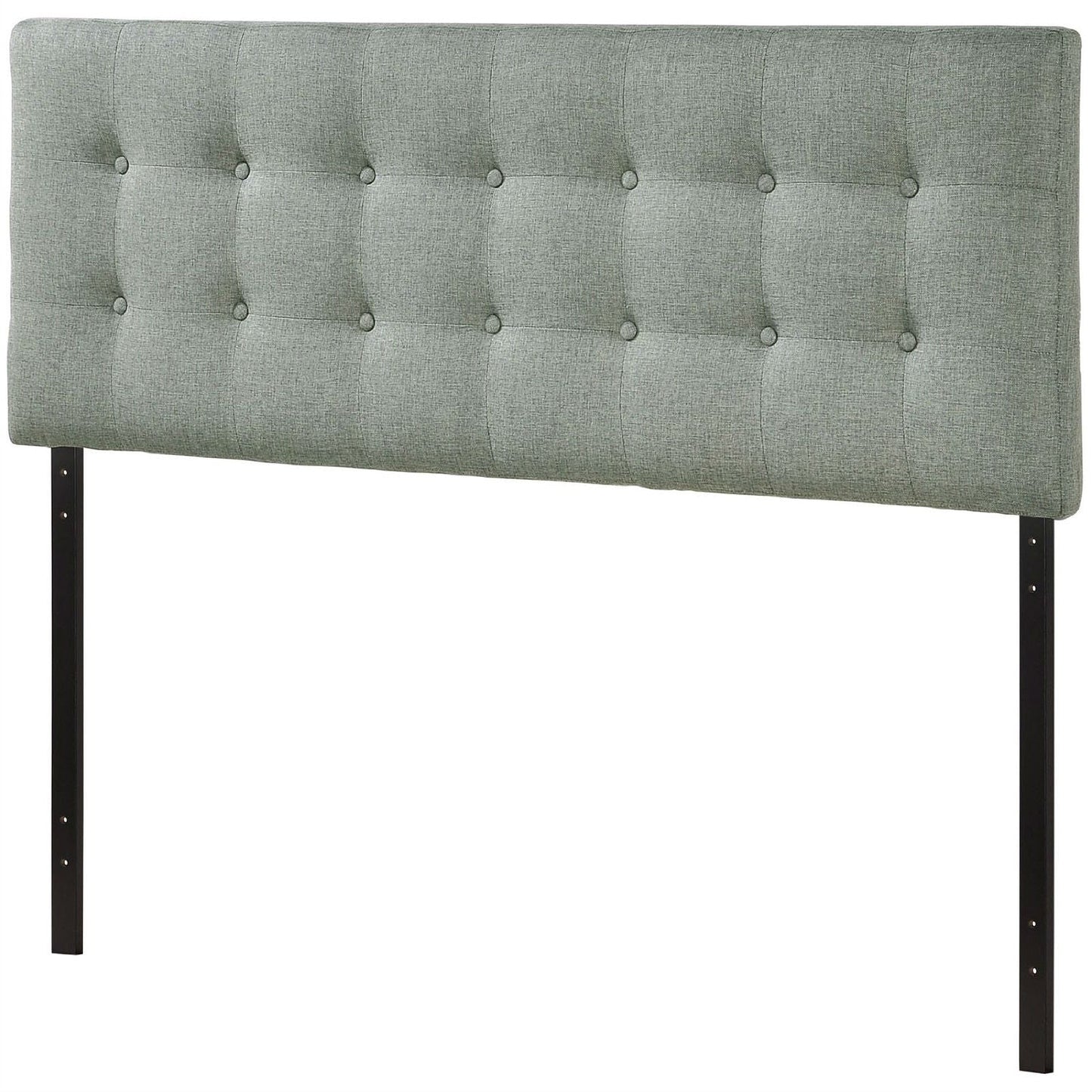 Full size Grey Fabric Button-Tufted Upholstered Headboard LuxuryLifeWay Online Store