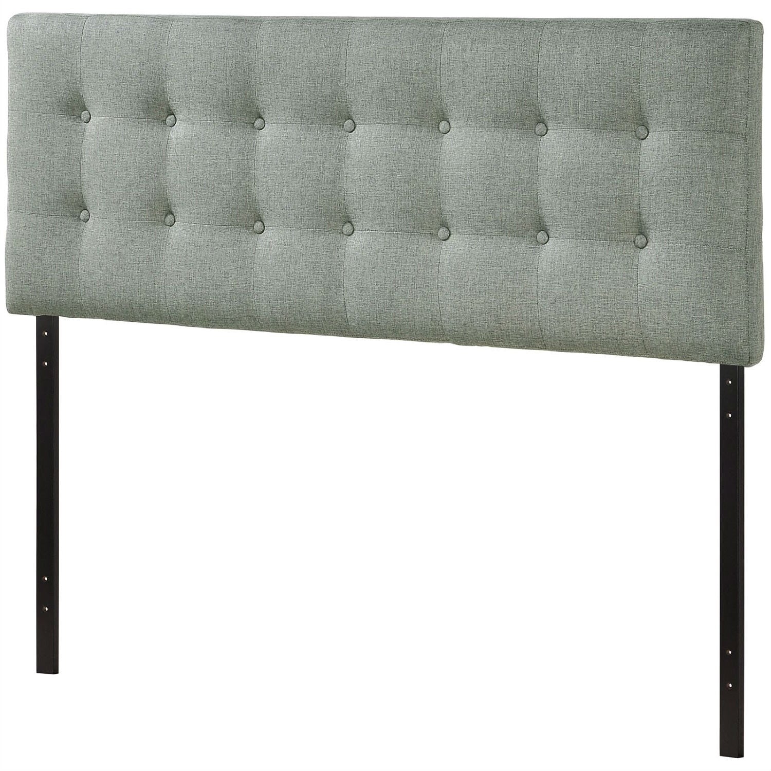 Full size Grey Fabric Button-Tufted Upholstered Headboard LuxuryLifeWay Online Store