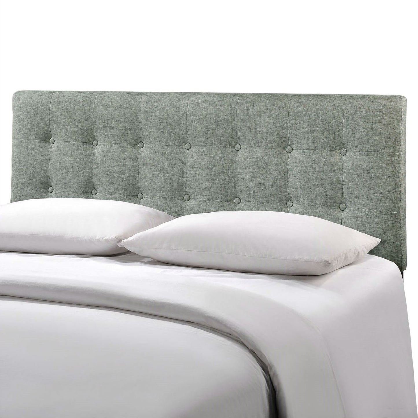 Full size Grey Fabric Button-Tufted Upholstered Headboard LuxuryLifeWay Online Store