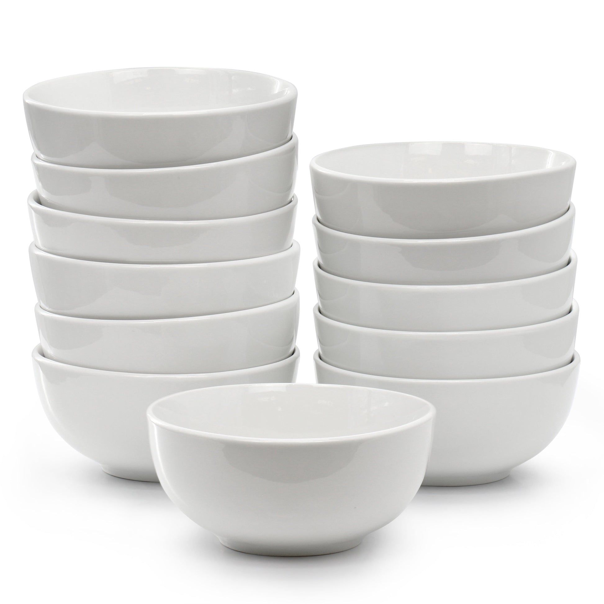 Elama Professional Kitchen 12 Piece Porcelain Bowl Set in White LuxuryLifeWay Online Store
