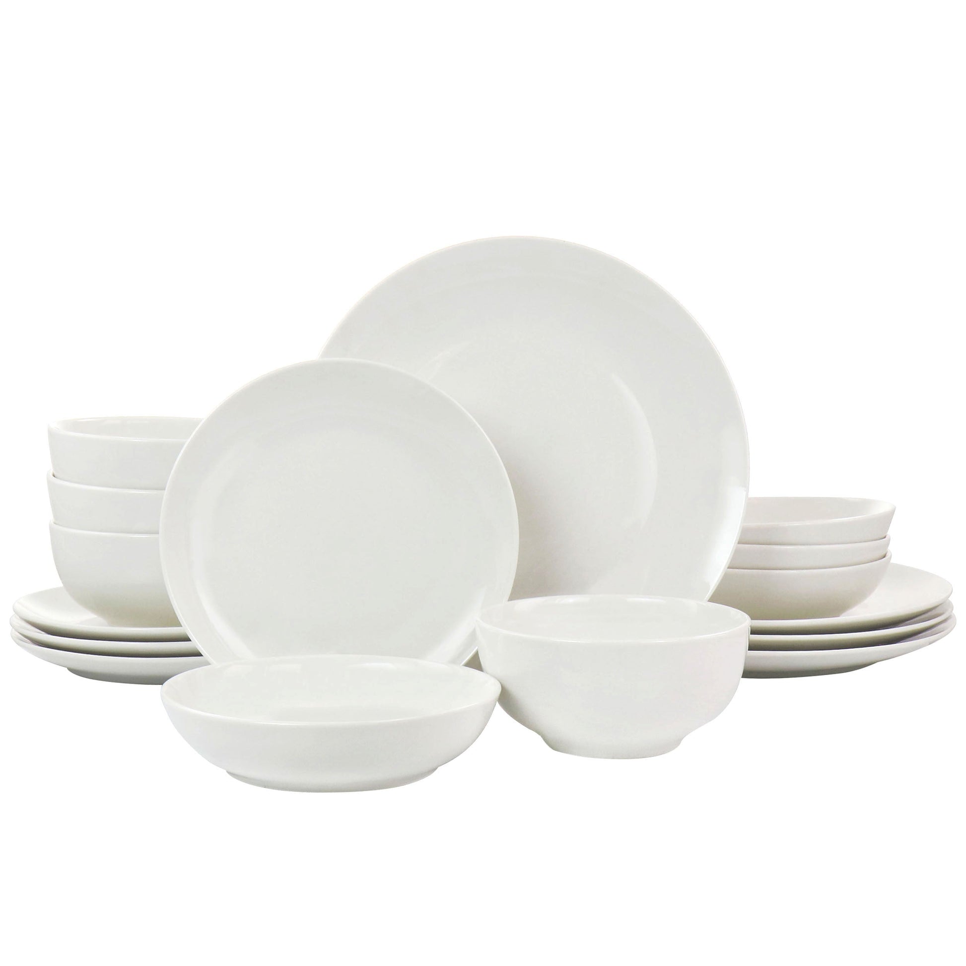 Elama Camellia 16 Piece Porcelain Double Bowl Dinnerware Set LuxuryLifeWay Online Store