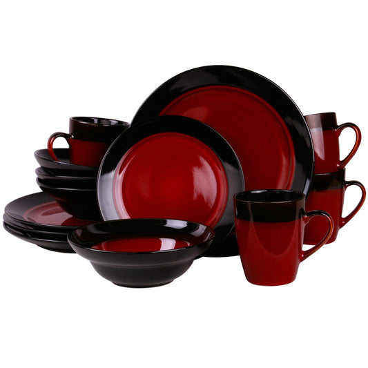 Elamas Tanizia 16 Piece High Gloss Dinnerware Set LuxuryLifeWay Online Store