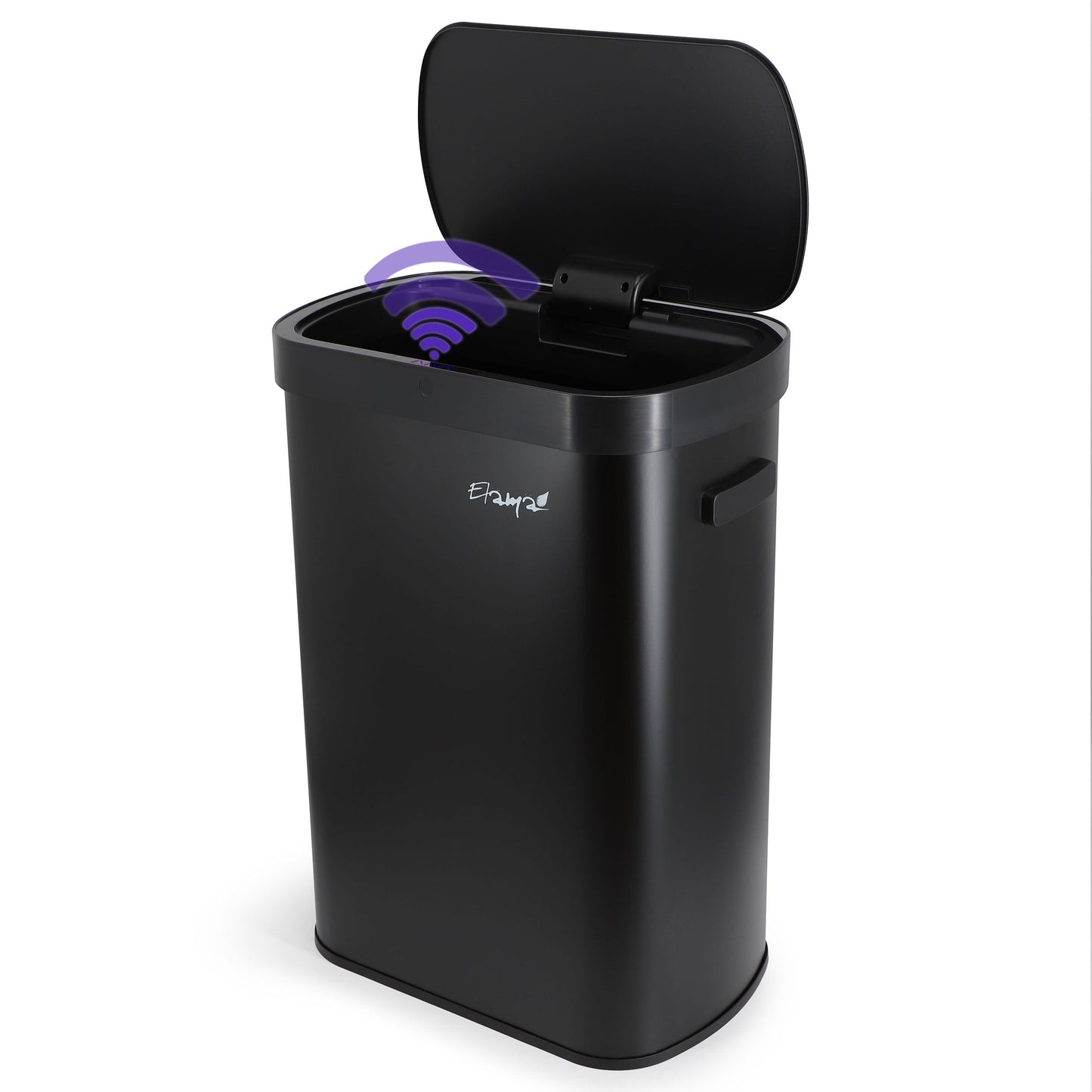 Elama 13 Gallon Automatic Sensor Hands Free Trash Can in Black LuxuryLifeWay Online Store
